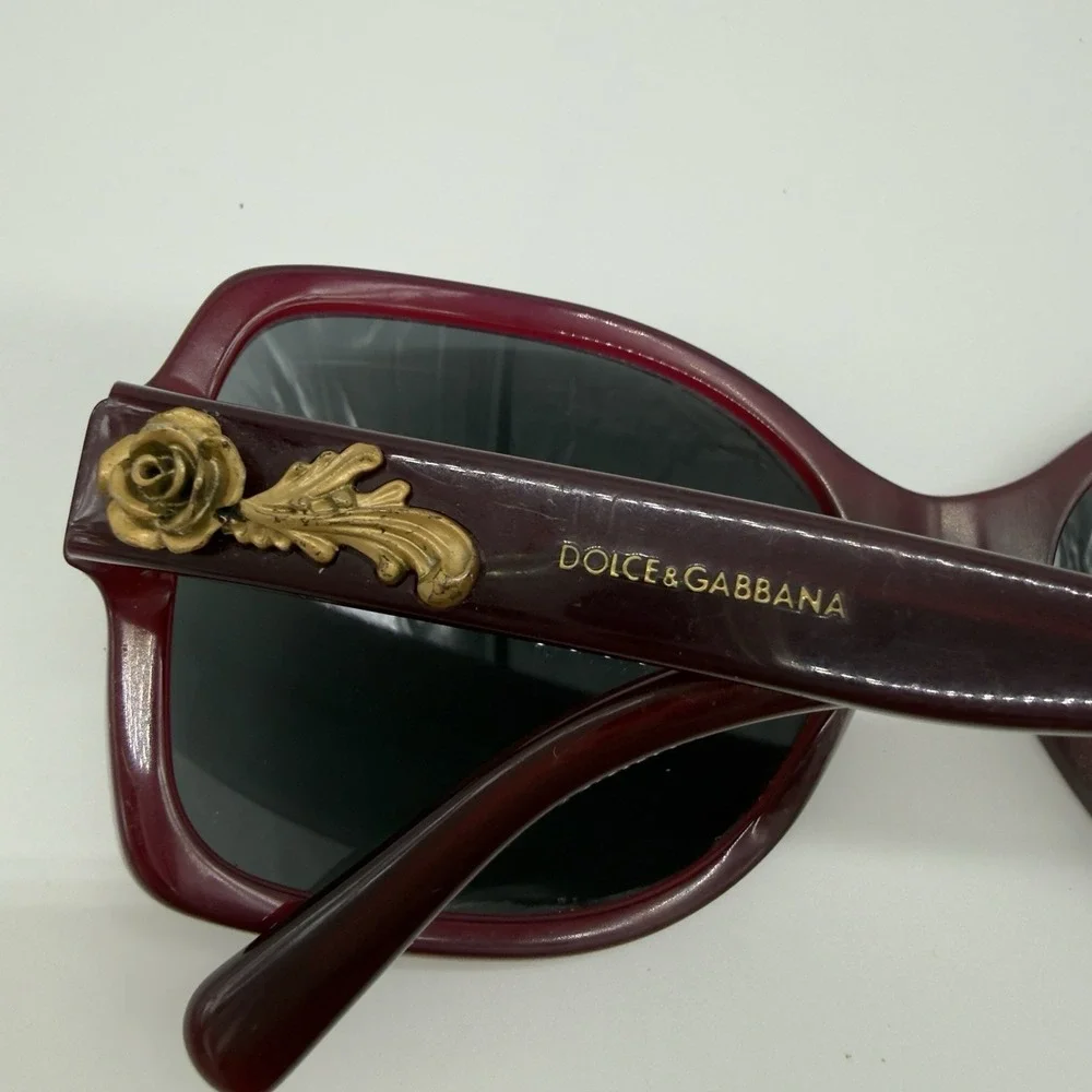 Dolce & Gabanna‎ Style DG 4168 Red Frame And Gold Rose Accent